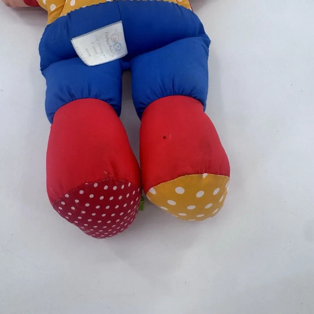 Fisher Price Kiddicraft Vintage 1990 Learning Clown Count Tie Snap Zip Button